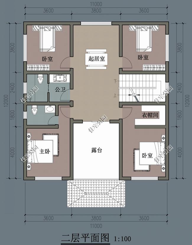 农村小宅基地130平方建房设计大全(长方形宅基地怎么设计)