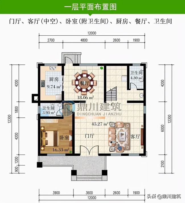 三层别墅室内的设计图(欧式三层平顶别墅效果图)