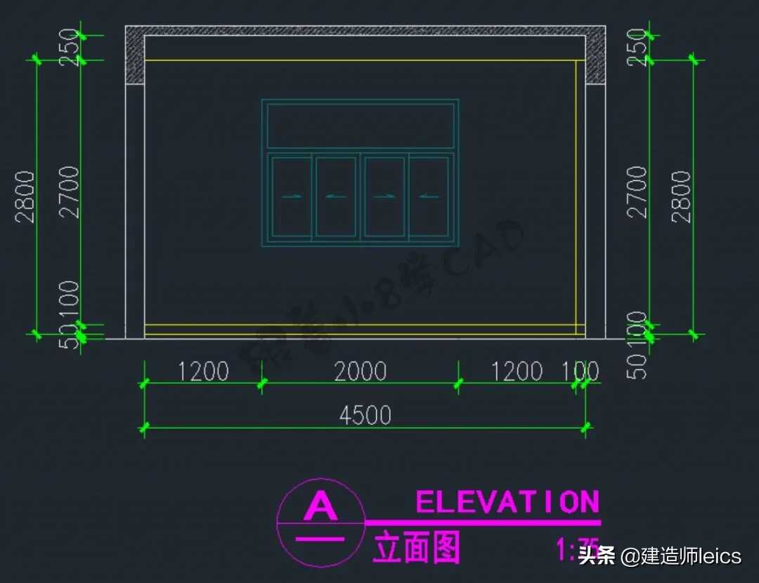 cad柜立面一键生成剖面(cad一键生成立面教程)