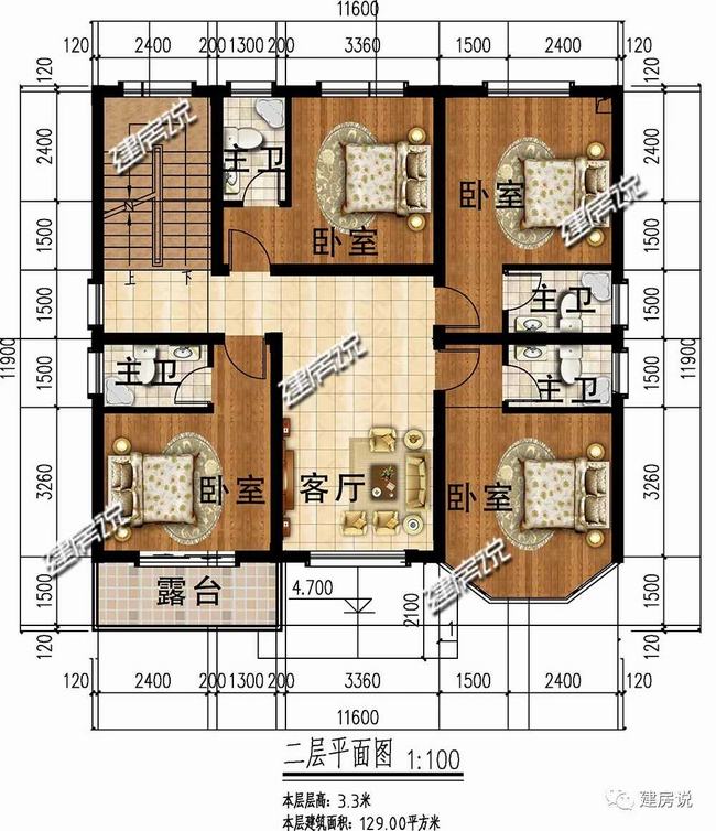 120平方别墅图纸多少钱(120平方别墅图纸大全)