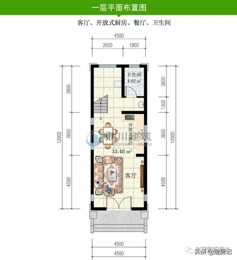 农村自建别墅最佳小户型前十名(新式小别墅建房设计图)