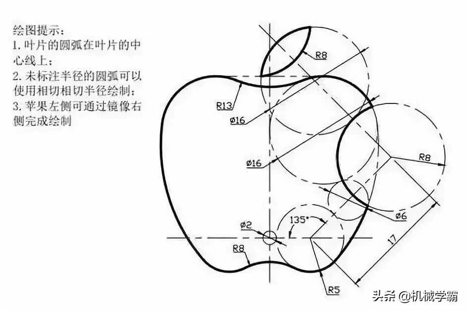 cad草图练习图(简单cad练习草图)