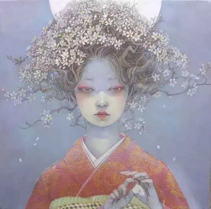 唯美的插画手绘花草树木(美丽好看的插画花草壁纸)