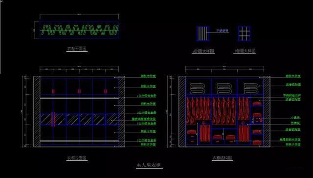 cad衣柜立面图斜角(衣柜斜角cad立面图)