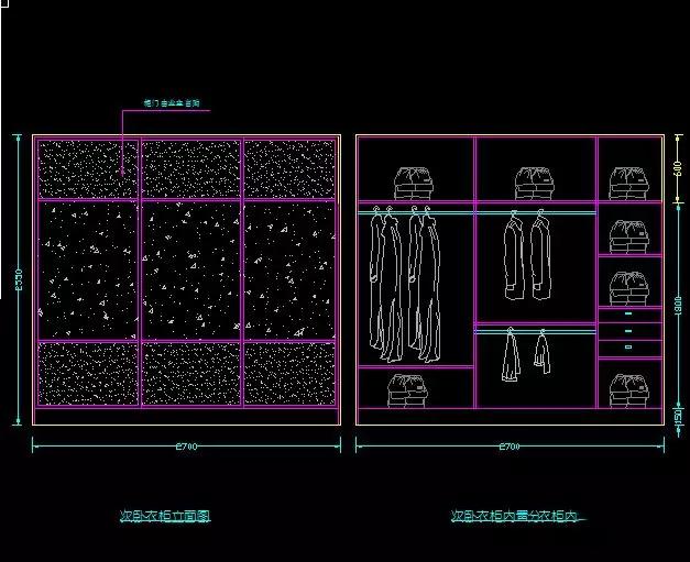 cad衣柜立面图斜角(衣柜斜角cad立面图)