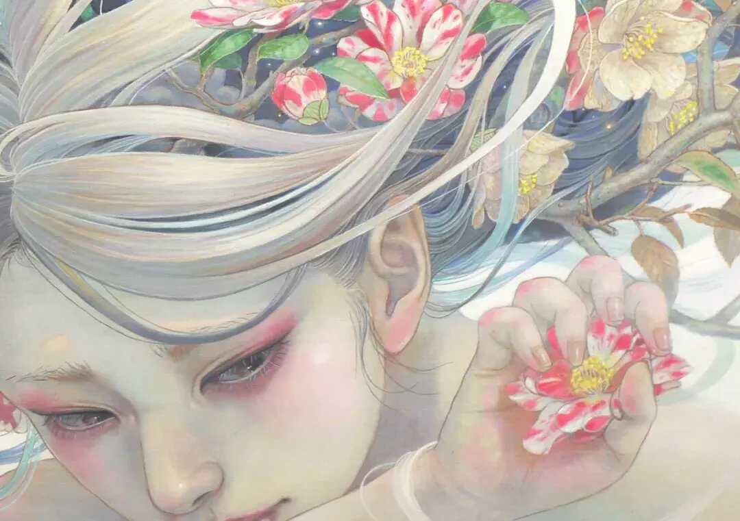 唯美的插画手绘花草树木(美丽好看的插画花草壁纸)