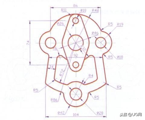 50张新手cad练习图(cad平面练习图50张)