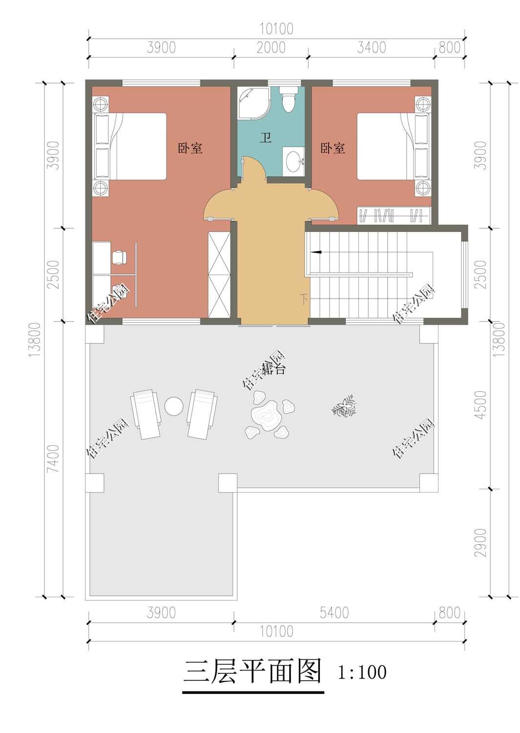 农村别墅二层带露台实景(适合农村居住的小别墅)