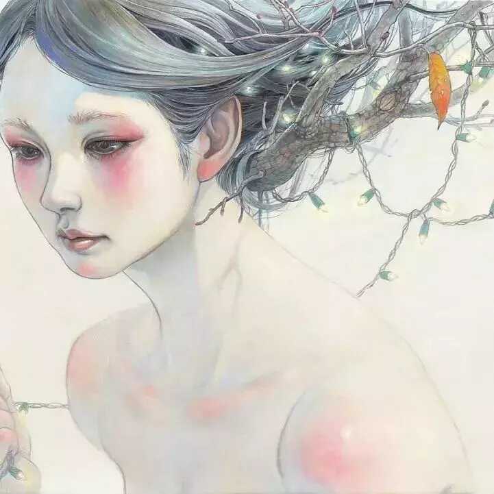 唯美的插画手绘花草树木(美丽好看的插画花草壁纸)