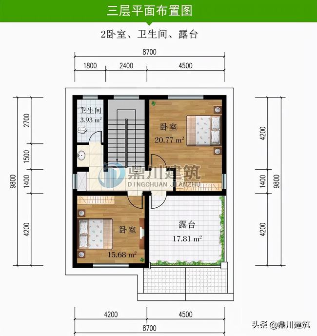 三层别墅室内的设计图(欧式三层平顶别墅效果图)