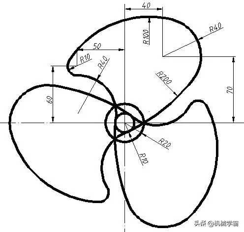 cad草图练习图(简单cad练习草图)