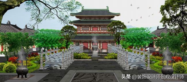 古建寺庙设计图片(古建寺庙设计效果图)