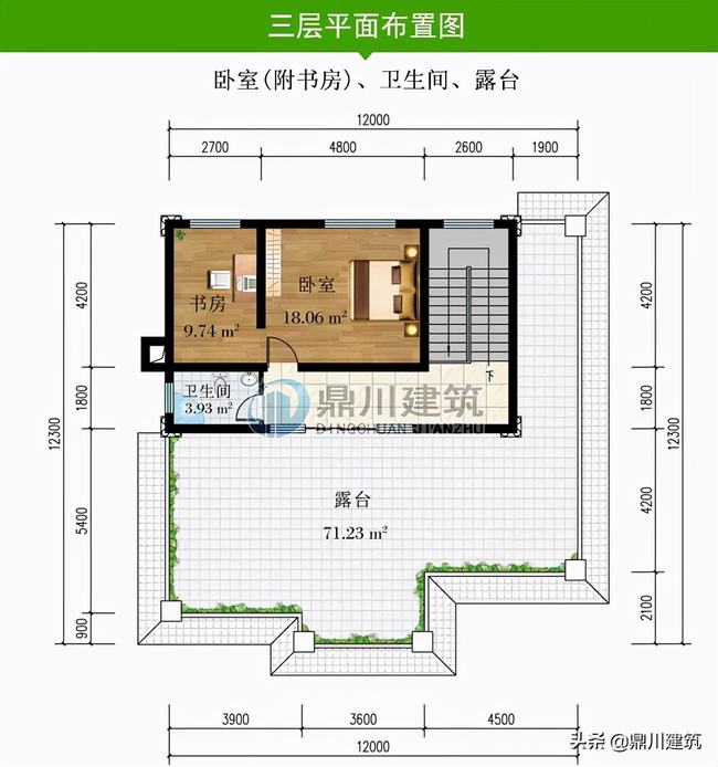 三层别墅室内的设计图(欧式三层平顶别墅效果图)