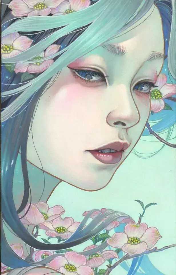 唯美的插画手绘花草树木(美丽好看的插画花草壁纸)