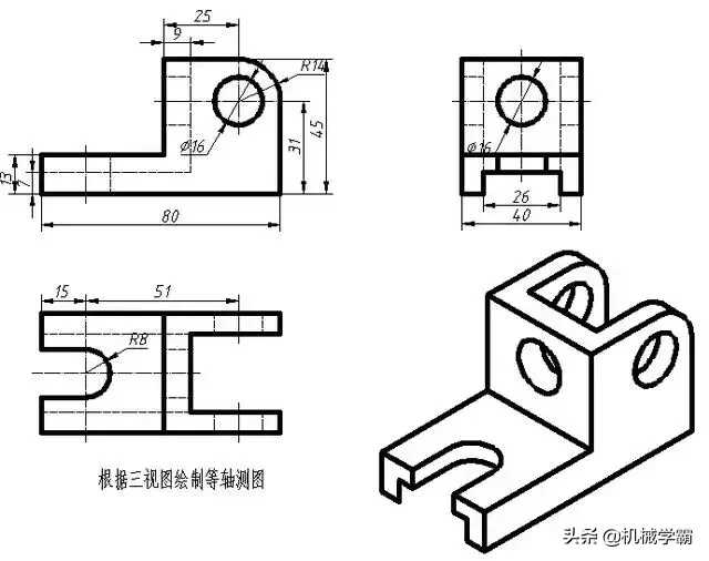 cad草图练习图(简单cad练习草图)