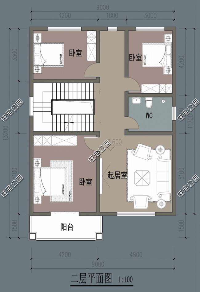 10套小面宽别墅图纸(农村二层小面宽别墅大全)