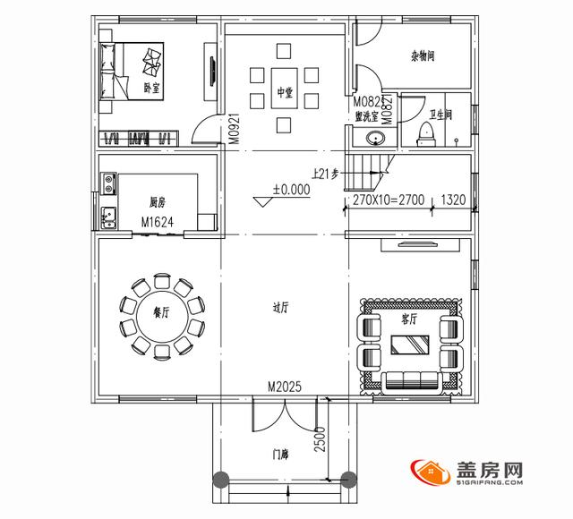 二层中国风农村自建房设计图(7款三层农村自建房设计)