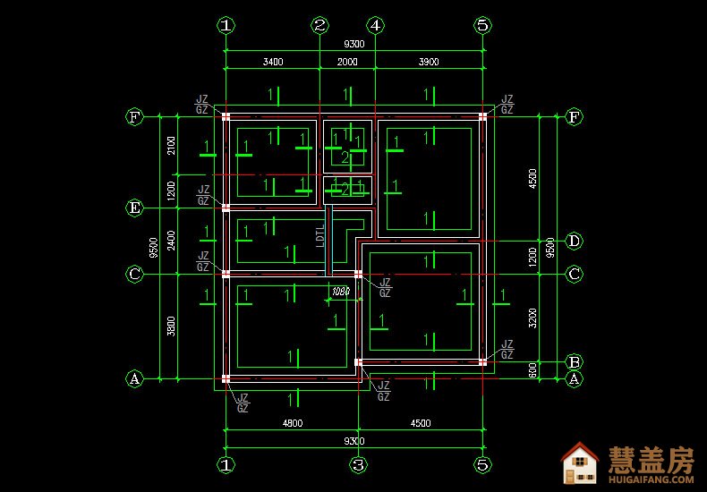 9x9仿古中式风格预算20万左右三层自建房设计图纸