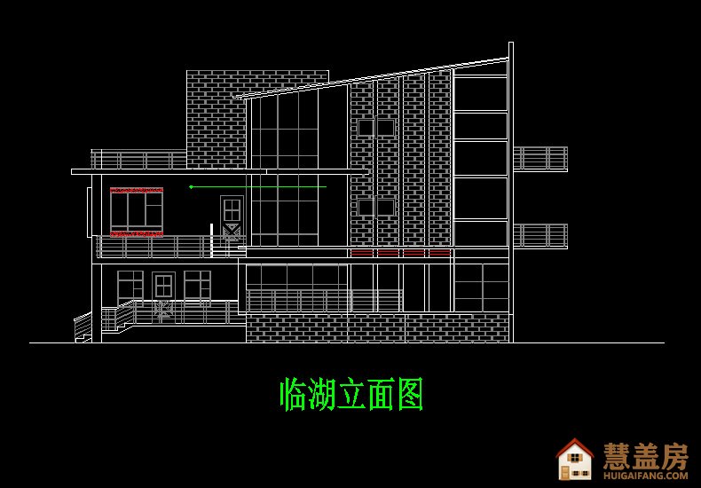 16x13米带健身房新农村三层别墅设计图及临湖效果图，外观经典耐看