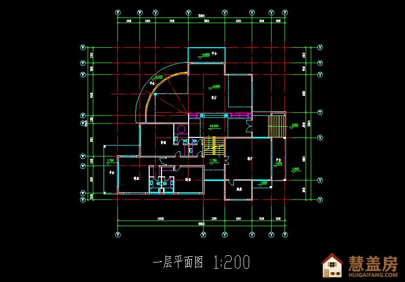 新农村自建房三层带地下室别墅设计图及效果图，外观很简单大气