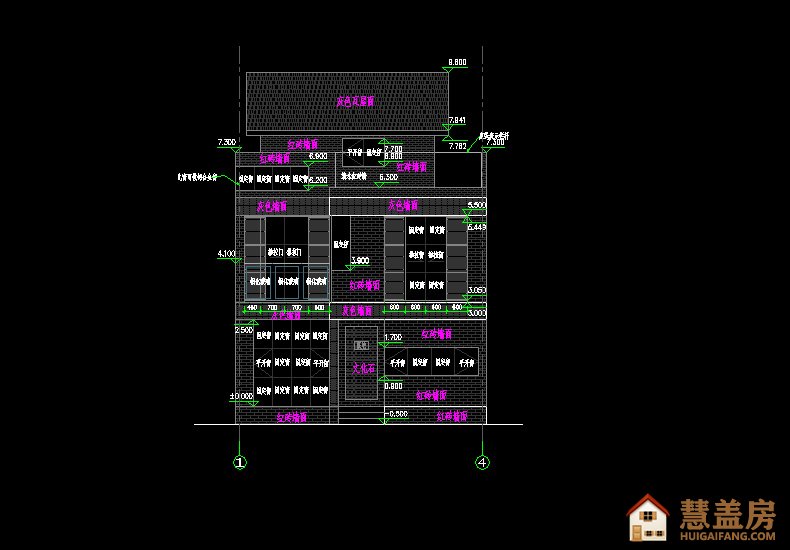 经典砖混结构三层带屋顶花园农村自建房设计图，本套图纸非常的实用