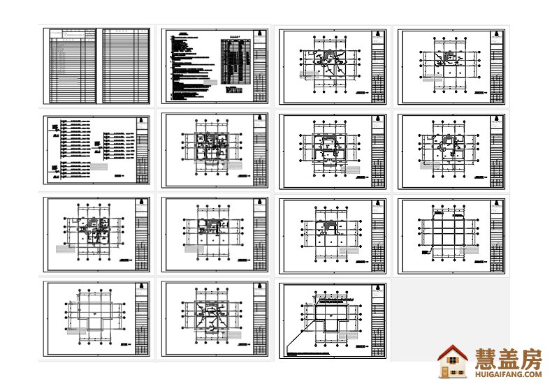 实用型占地120平方米新农村三层带露台和凉亭别墅图纸