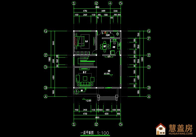 带露台9x11都市风外观简单三层自建房图纸