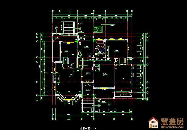 16x13带地下室经典实用二层别墅设计图及效果图