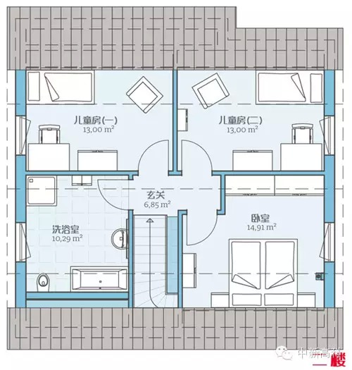 西式小别墅实图(小户型别墅平面布局)