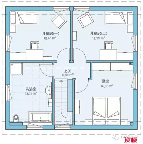 西式小别墅实图(小户型别墅平面布局)