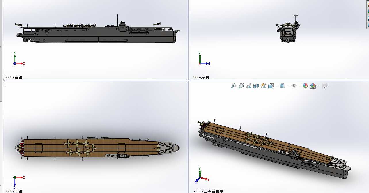 模型航母的设计图(制作航母模型设计图)