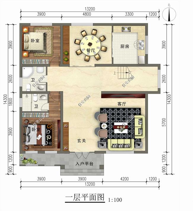 新农村自建房网红别墅(1314别墅带地下车库)