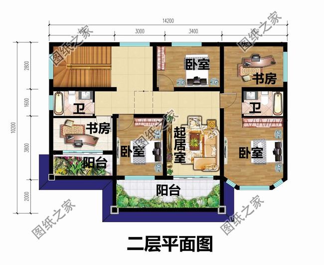 开间10.2米二层农村自建房(十米开间农村二层自建房)