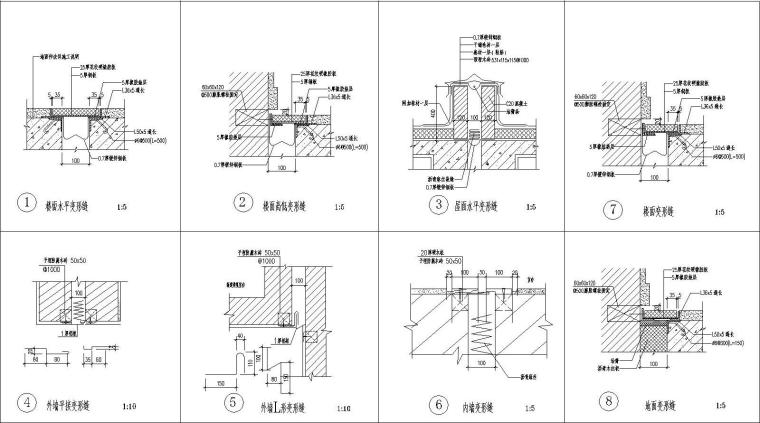 建筑cad节点图(建筑节点cad图片)