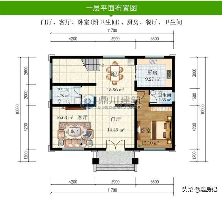 广东农村建房别墅图纸(新型农村别墅房子构图)