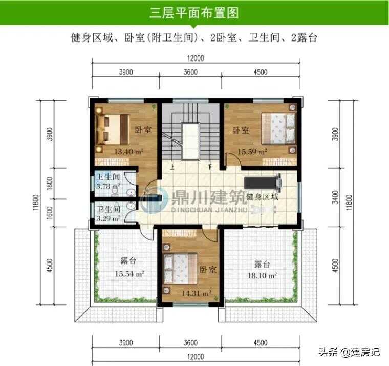 广东农村建房别墅图纸(新型农村别墅房子构图)