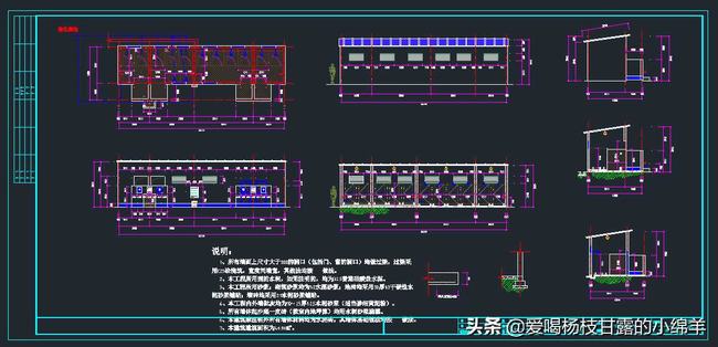 工地全套临时设施cad施工图(工地全套临时设施cad)