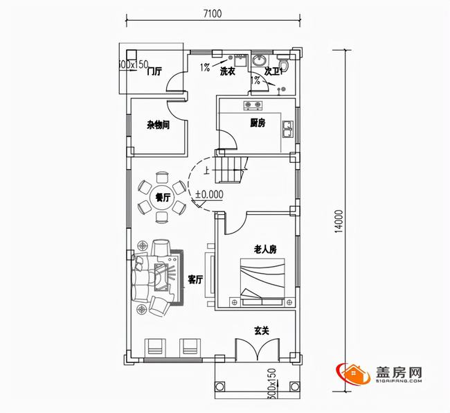 小面宽三层别墅设计(小面积三层别墅设计效果)