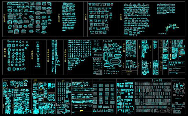 室内设计常用超级cad图库大全(室内设计cad图库)