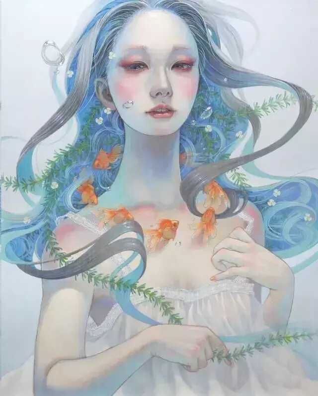 唯美的插画手绘花草树木(美丽好看的插画花草壁纸)