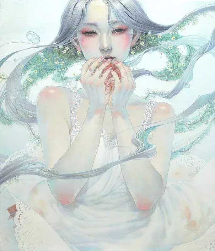 唯美的插画手绘花草树木(美丽好看的插画花草壁纸)