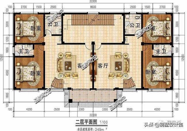 双拼别墅门头外观(双拼房外观简单造型)