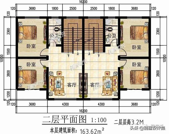 双拼别墅门头外观(双拼房外观简单造型)