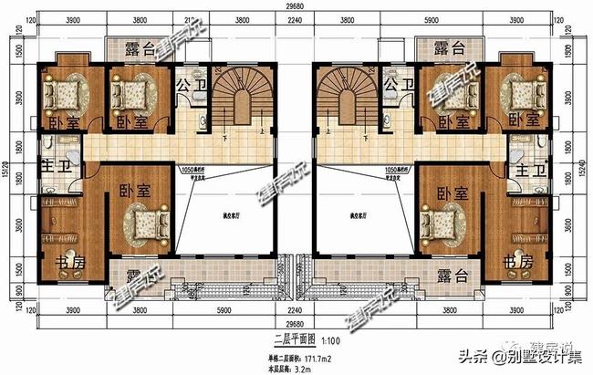 双拼别墅门头外观(双拼房外观简单造型)