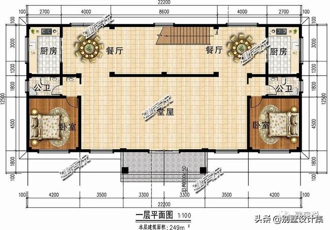 双拼别墅门头外观(双拼房外观简单造型)