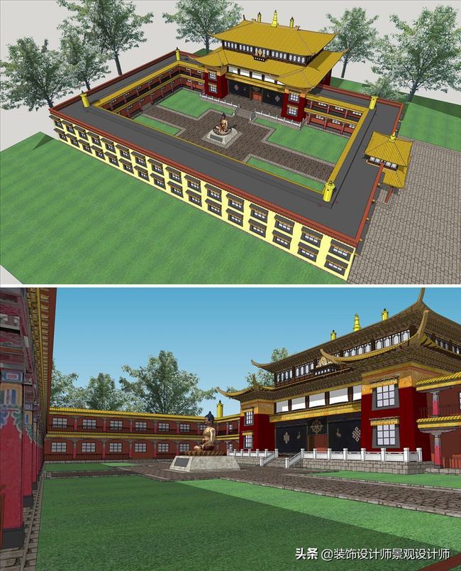 古建寺庙设计图片(古建寺庙设计效果图)