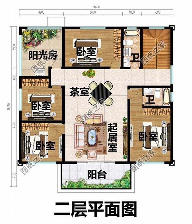 农村自建房经典设计图(二层楼农村自建房设计图)