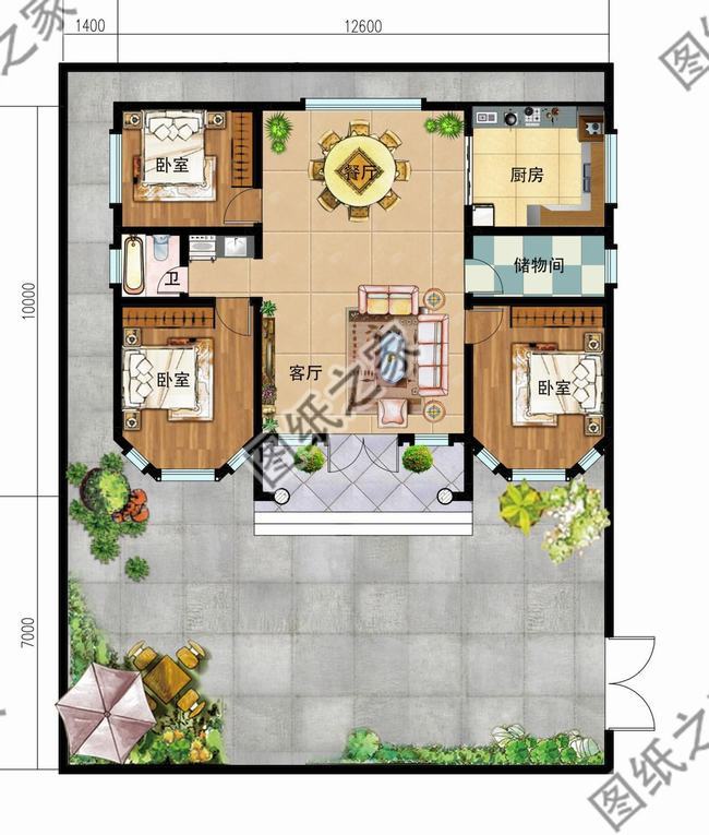 农村自建房一层带柴火房4开间(农村自建房老式三间一层)