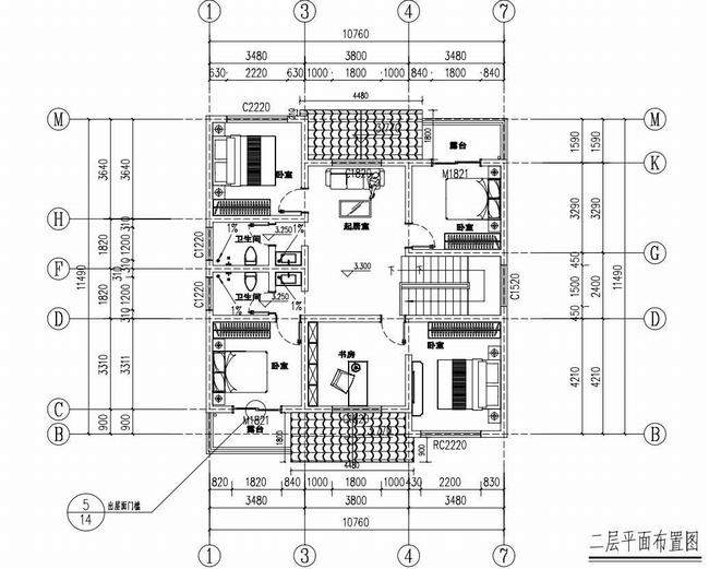 农村自建二层12万小别墅设计图(农村建二层楼尖顶别墅)