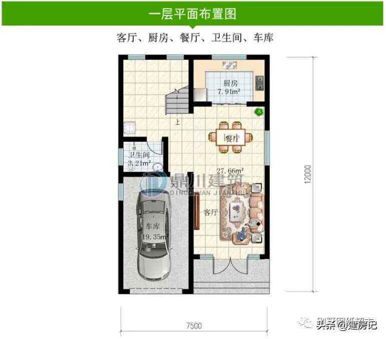 农村自建别墅最佳小户型前十名(新式小别墅建房设计图)